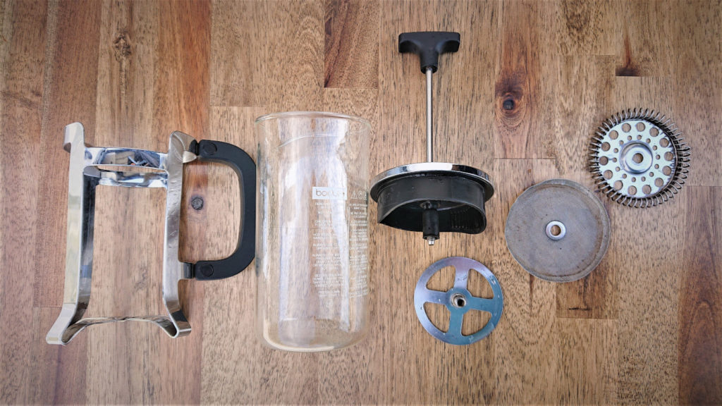 French Press disassemble
