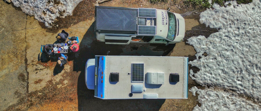 Wohnmobil im Schnee
